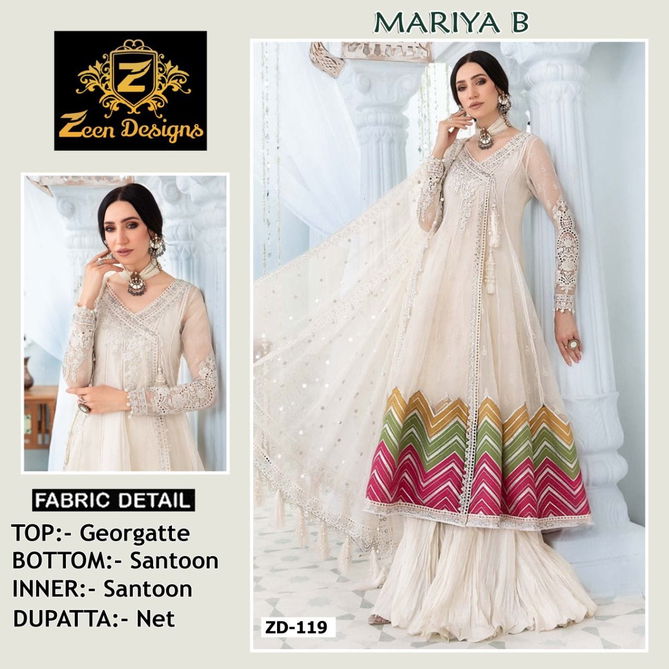 MARIYA B ZD 119 Festive Wear Wholesale Georgette Pakistani Suits